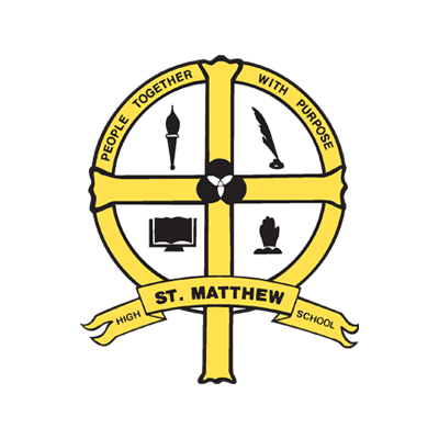 St. Matthew logo - White circle background